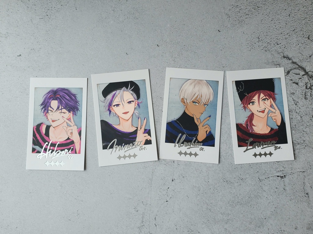 2時だとかチェキ風カードセット