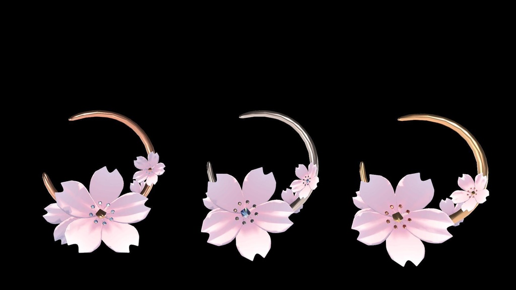 さくらイヤリング【CherryBlossomsEarring+Effects】