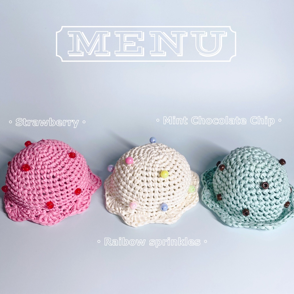 アイスのお帽子