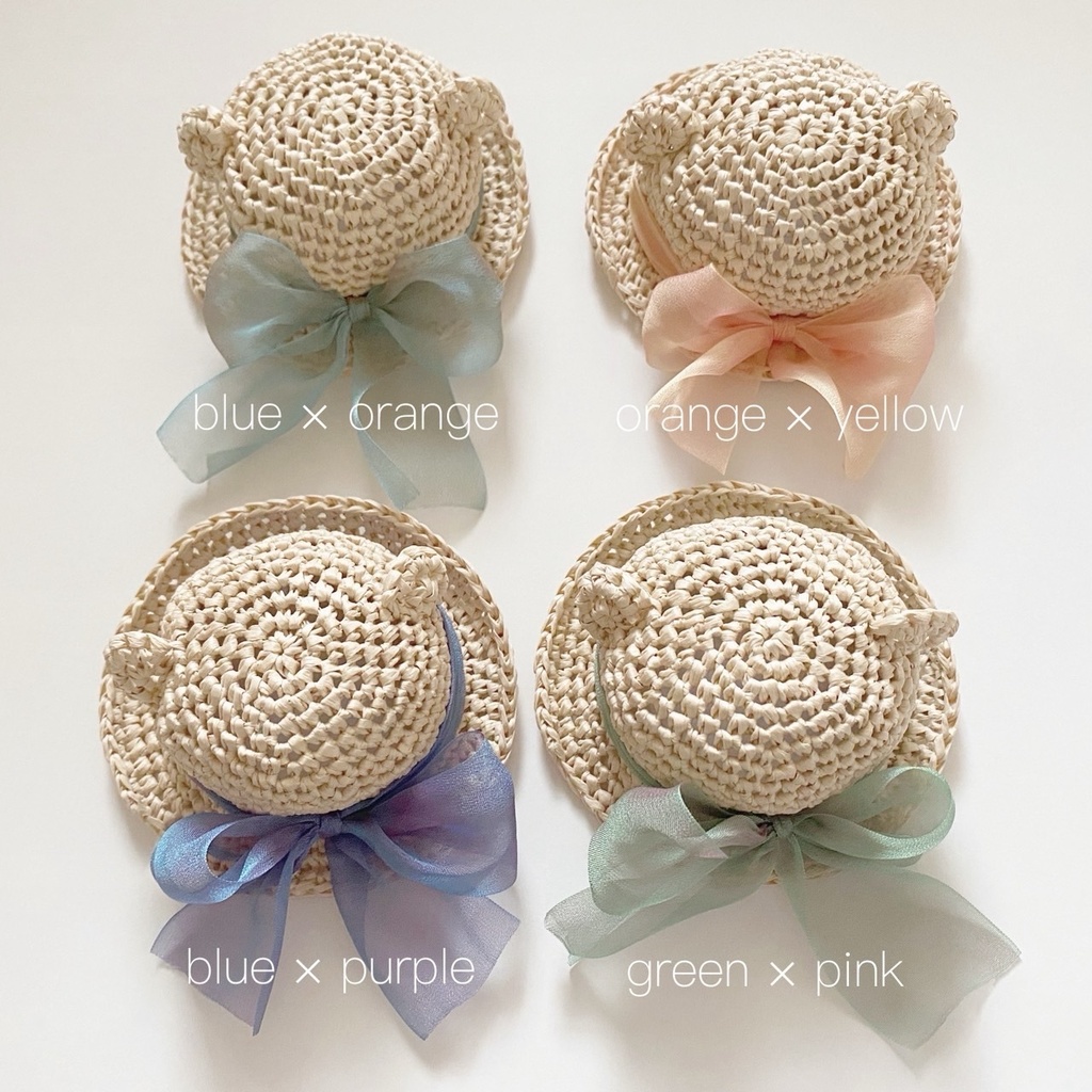 みみつきストローバケットハット