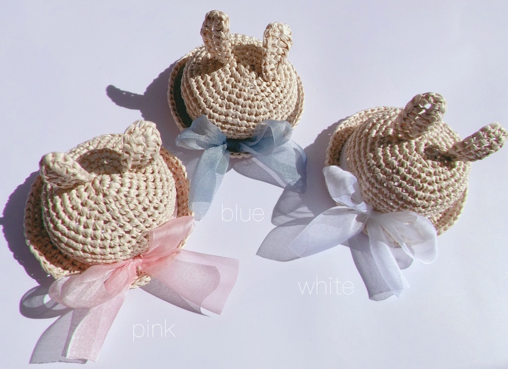 うさみみストローハットꪔ̤̮