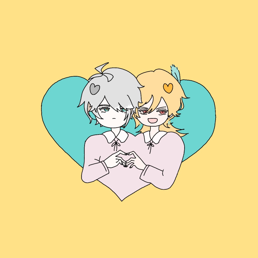 眼鏡拭き　ふたりの♡          カヴェアル