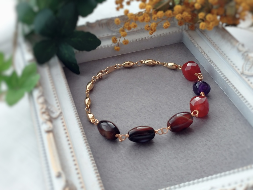 大倶利伽羅イメージ天然石ブレスレット