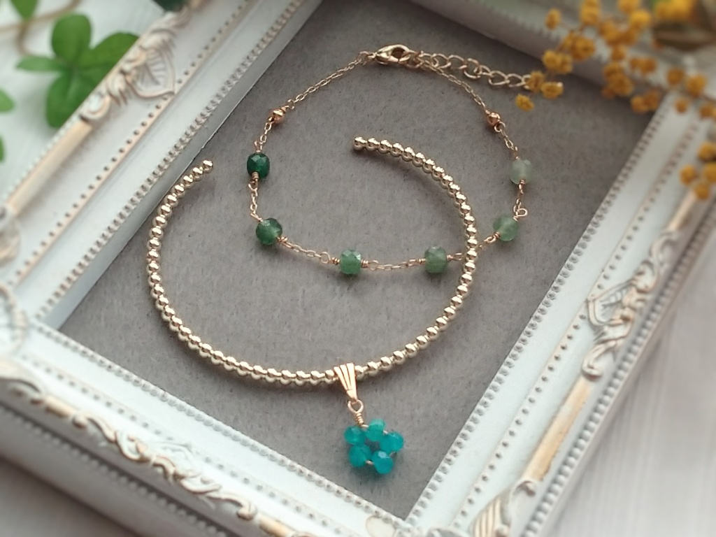 江/イメージバングル&ブレスレットセット