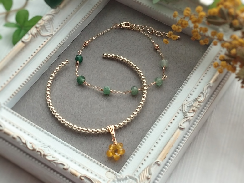 江/イメージバングル&ブレスレットセット