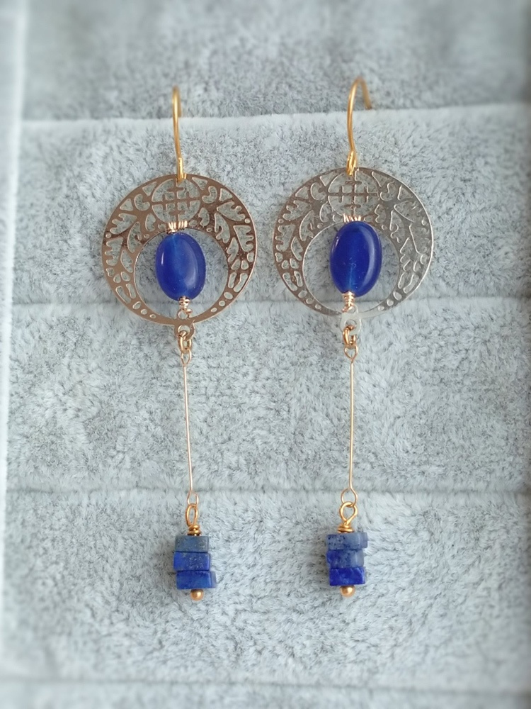 【新作】三日月&鶴丸イメージピアス/イヤリング