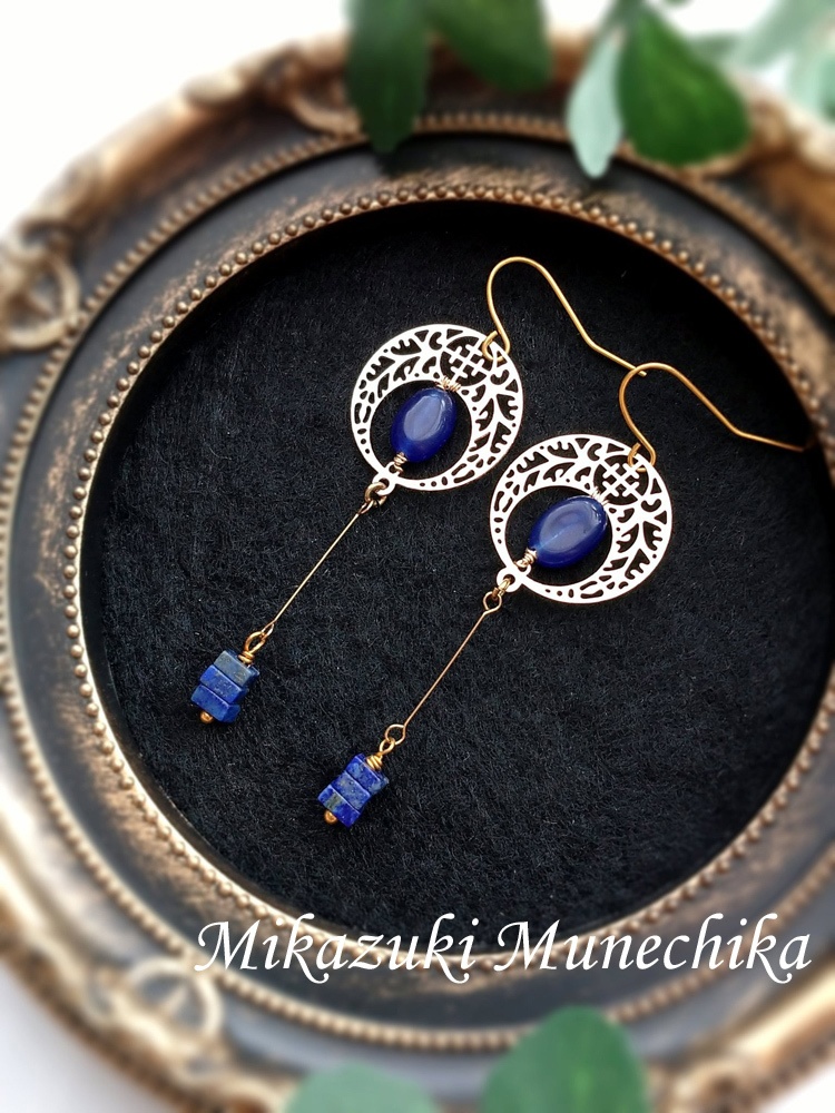 【新作】三日月&鶴丸イメージピアス/イヤリング