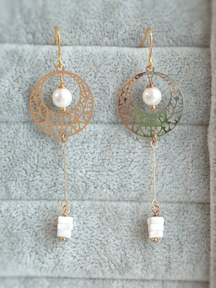 【新作】三日月&鶴丸イメージピアス/イヤリング