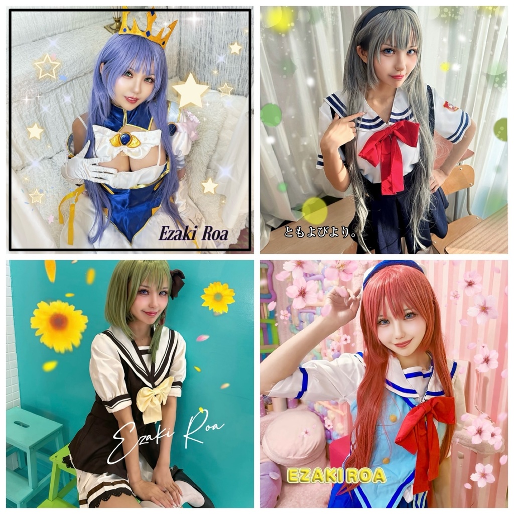 【c107 新グッズ】ギャルゲーヒロインステッカー4種類セット