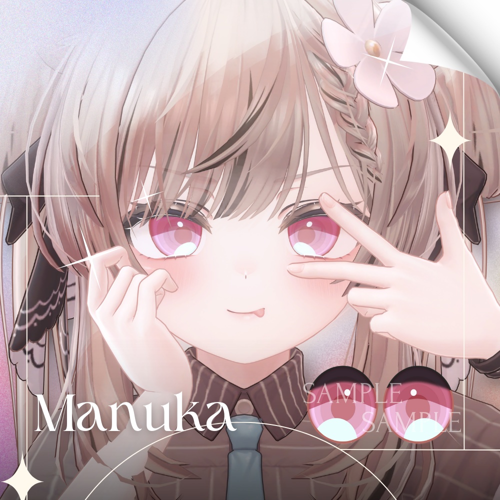 ✨無料版あり✨【11アバター対応】✦PureTone Eyes✦【9Color】