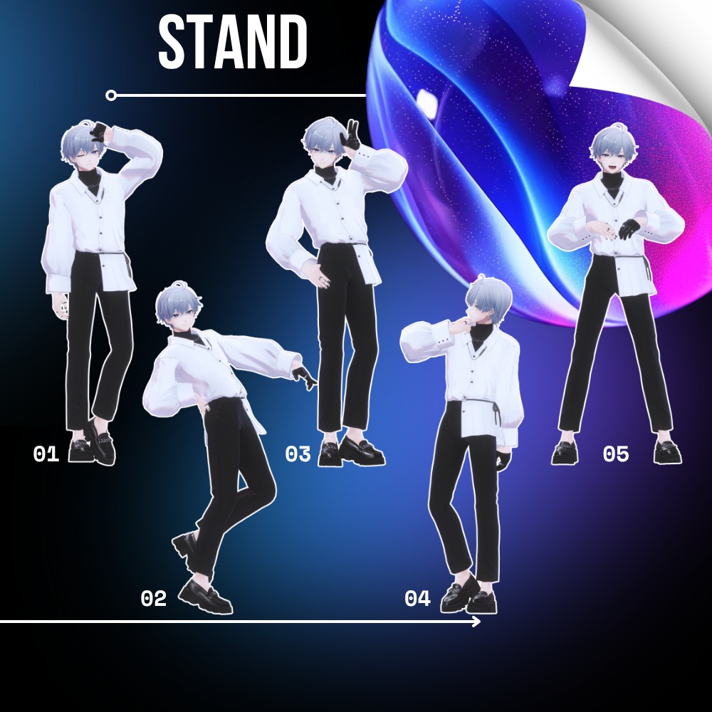 【無料/Free】撮影用ポーズ集 For 狛乃