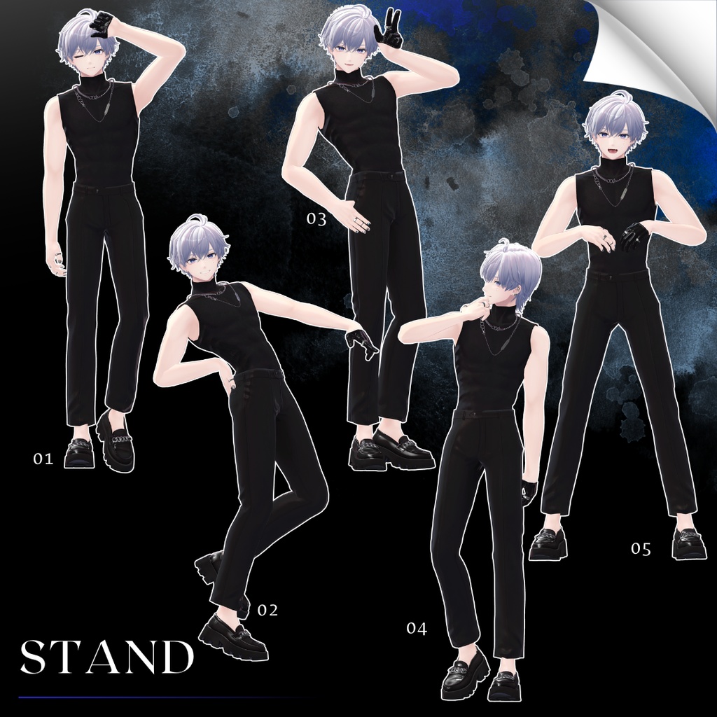 【無料/Free】撮影用ポーズ集 For 狛乃