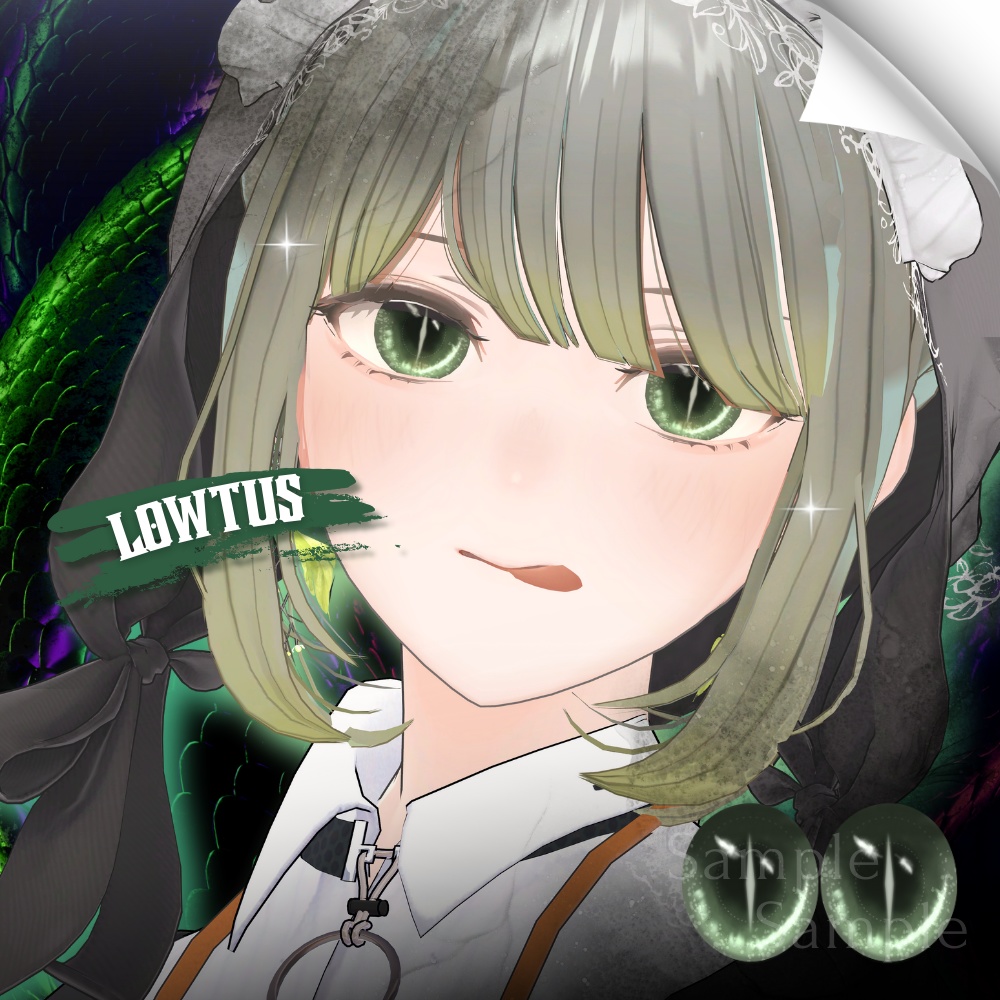 ✨無料版あり✨【10アバター対応】✦Yokai Serpent Eyes✦【24Color】