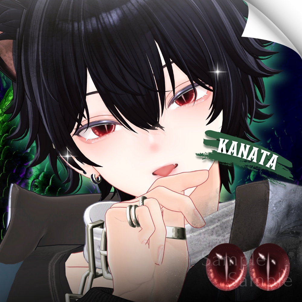 ✨無料版あり✨【10アバター対応】✦Yokai Serpent Eyes✦【24Color】