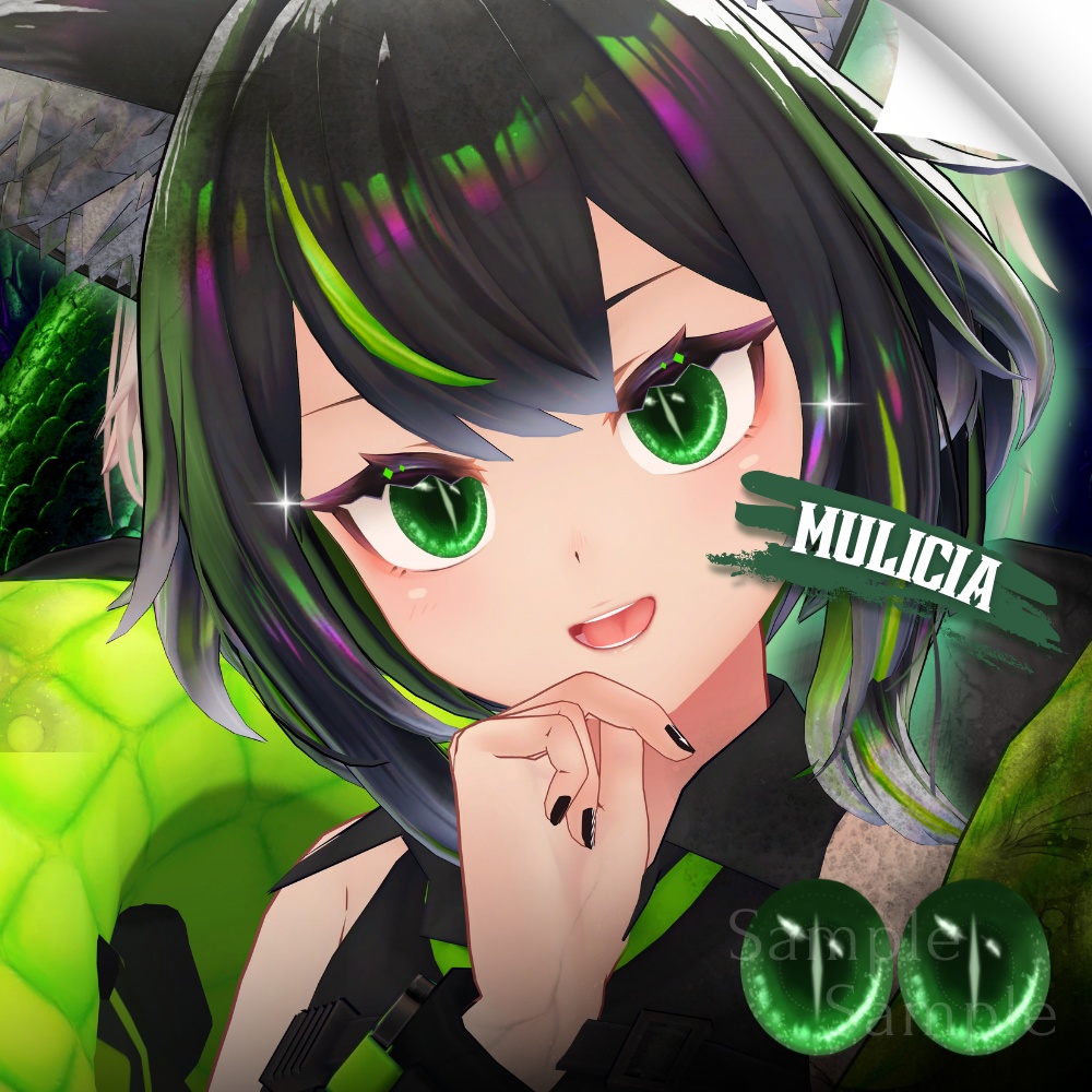 ✨無料版あり✨【10アバター対応】✦Yokai Serpent Eyes✦【24Color】