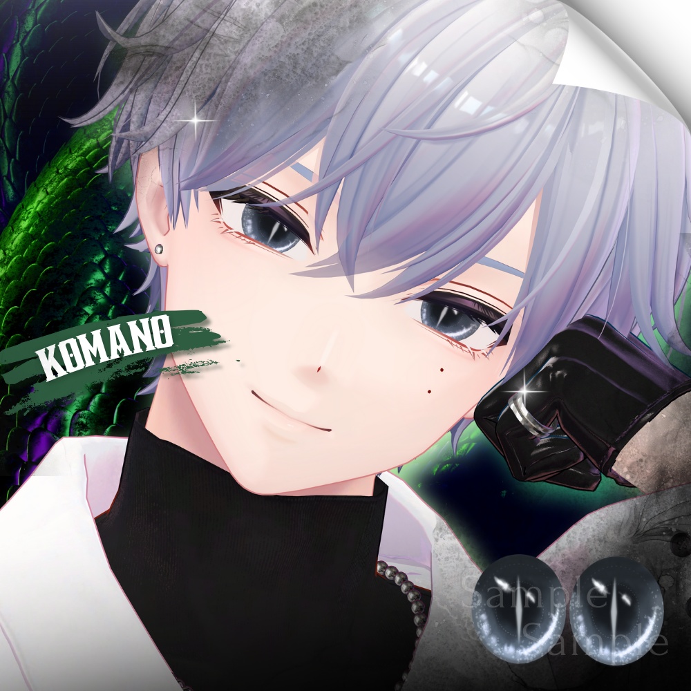 ✨無料版あり✨【10アバター対応】✦Yokai Serpent Eyes✦【24Color】