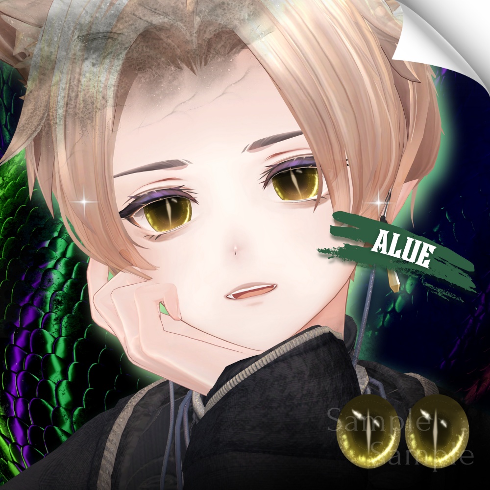 ✨無料版あり✨【10アバター対応】✦Yokai Serpent Eyes✦【24Color】