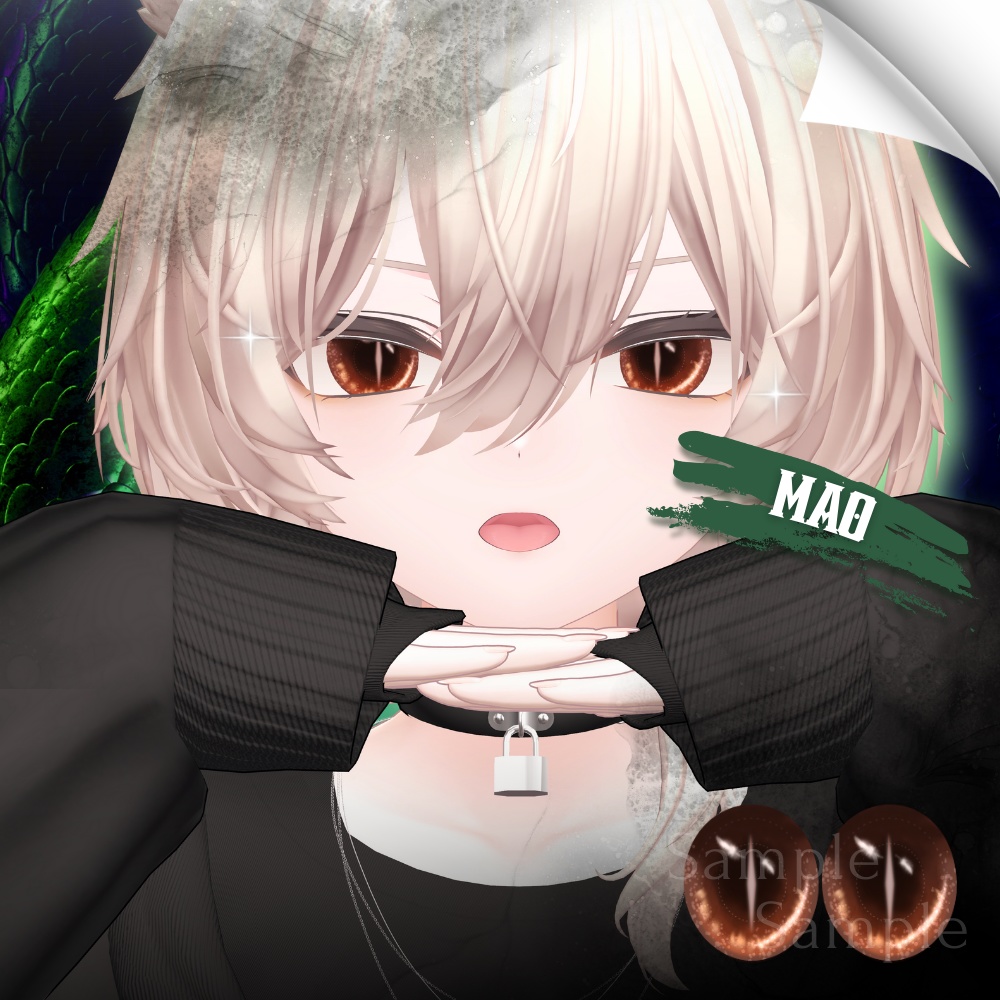 ✨無料版あり✨【10アバター対応】✦Yokai Serpent Eyes✦【24Color】