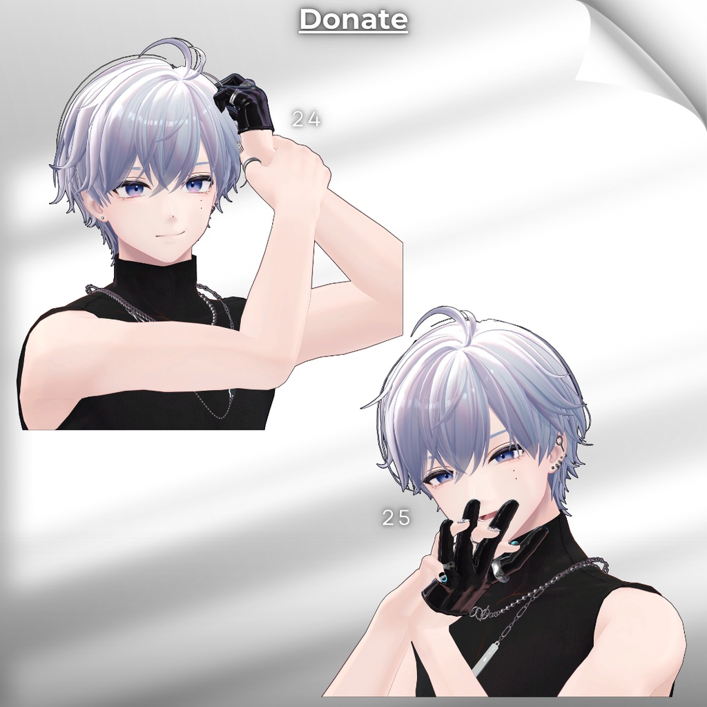 【無料/Free】撮影用ポーズ集 For 狛乃 Vol.2【支援版+5種】