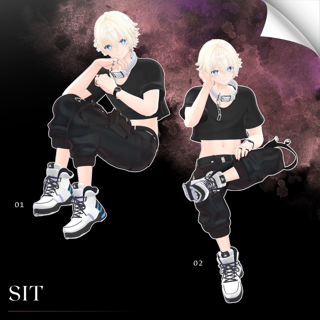 【無料/Free】撮影用ポーズ集 For 彼方