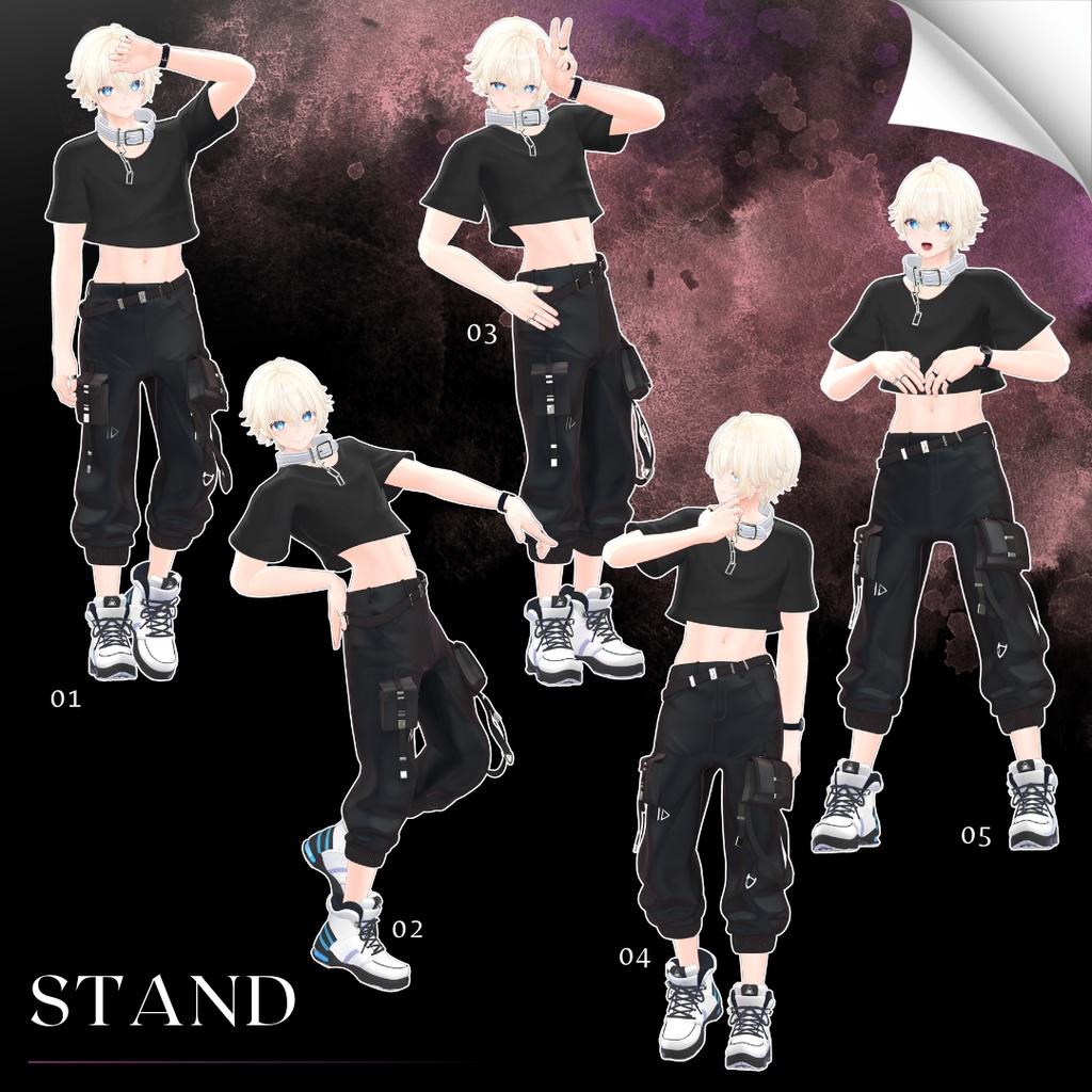 【無料/Free】撮影用ポーズ集 For 彼方