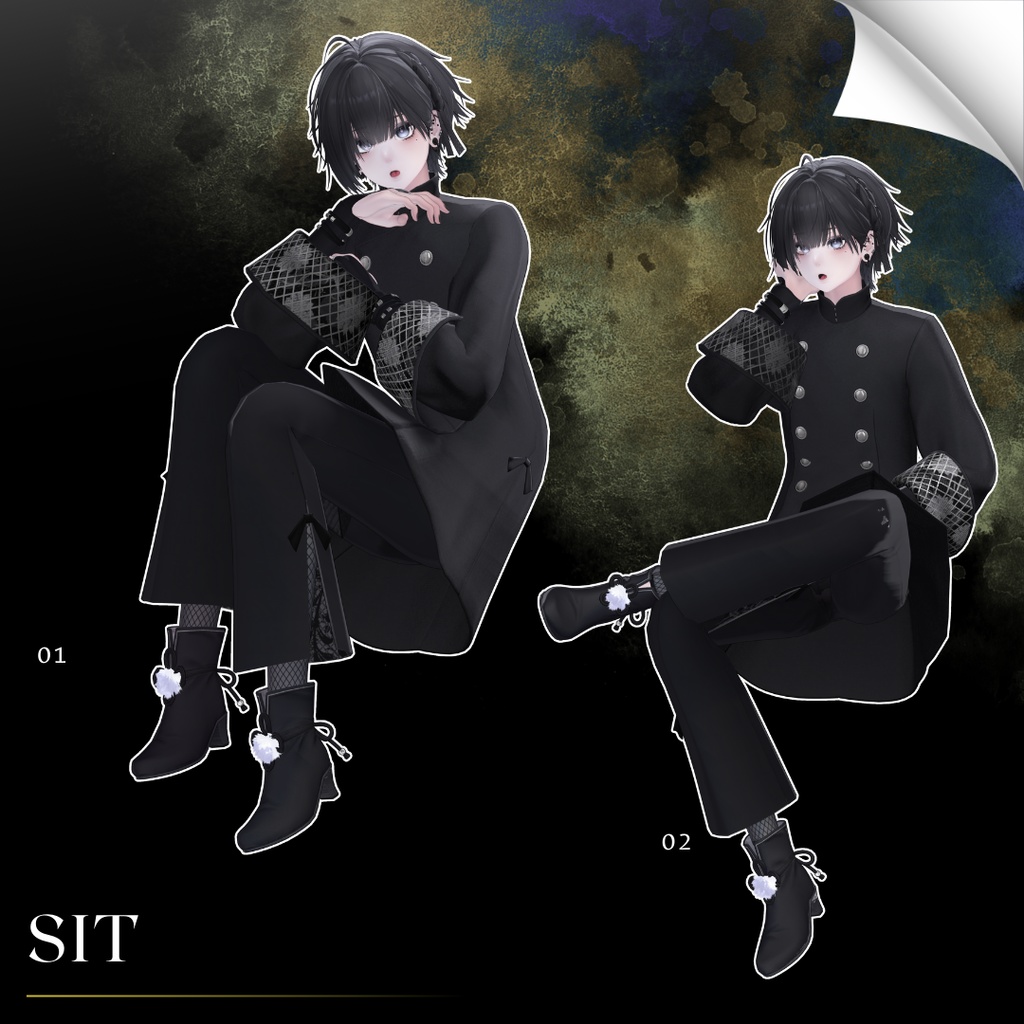 【無料/Free】撮影用ポーズ集 For 泣夜