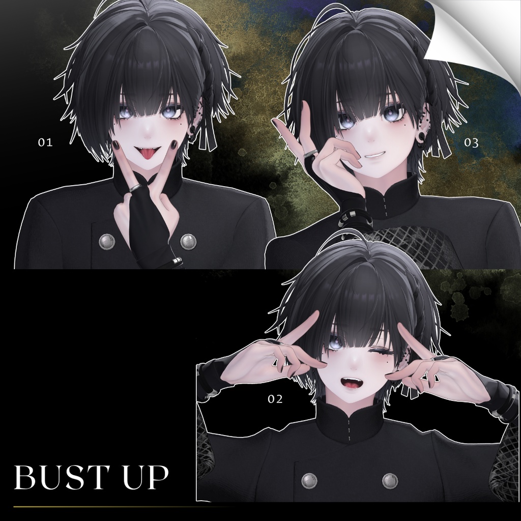 【無料/Free】撮影用ポーズ集 For 泣夜