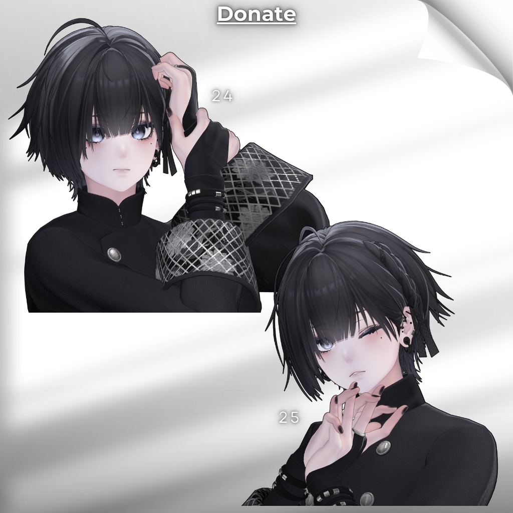 【無料/Free】撮影用ポーズ集 For 泣夜 Vol.2【支援版+5種】