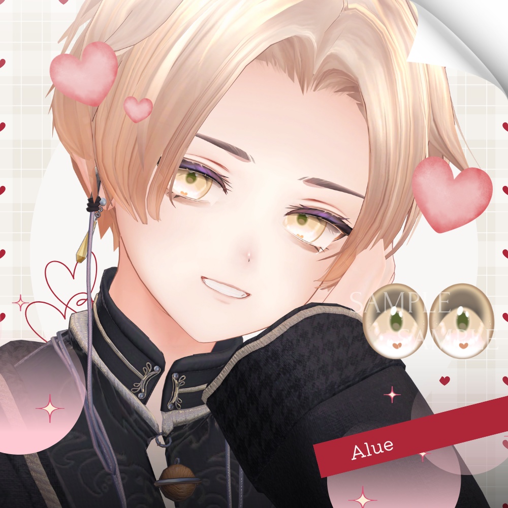 ✨無料版あり✨【11アバター対応】✦Sweet Heart Eyes✦【26Color】