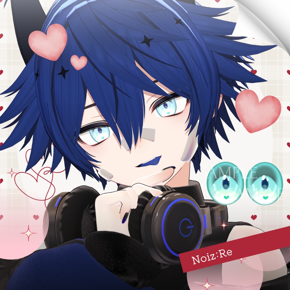 ✨無料版あり✨【11アバター対応】✦Sweet Heart Eyes✦【26Color】