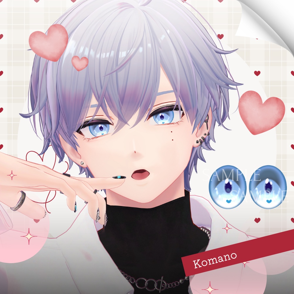 ✨無料版あり✨【11アバター対応】✦Sweet Heart Eyes✦【26Color】