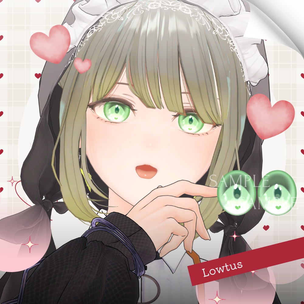 ✨無料版あり✨【11アバター対応】✦Sweet Heart Eyes✦【26Color】