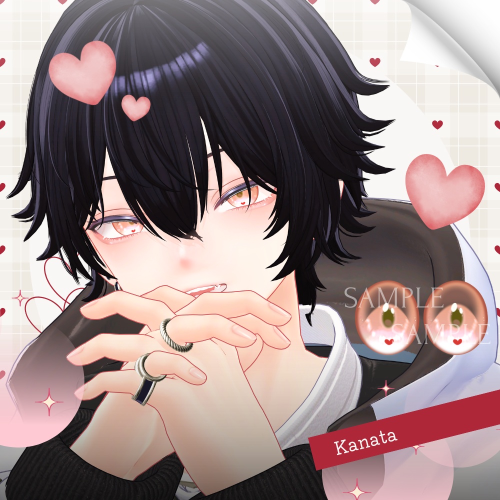 ✨無料版あり✨【11アバター対応】✦Sweet Heart Eyes✦【26Color】