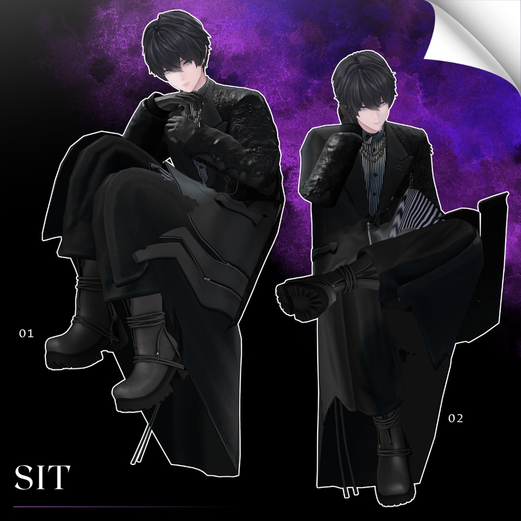 【無料/Free】撮影用ポーズ集 For 獏