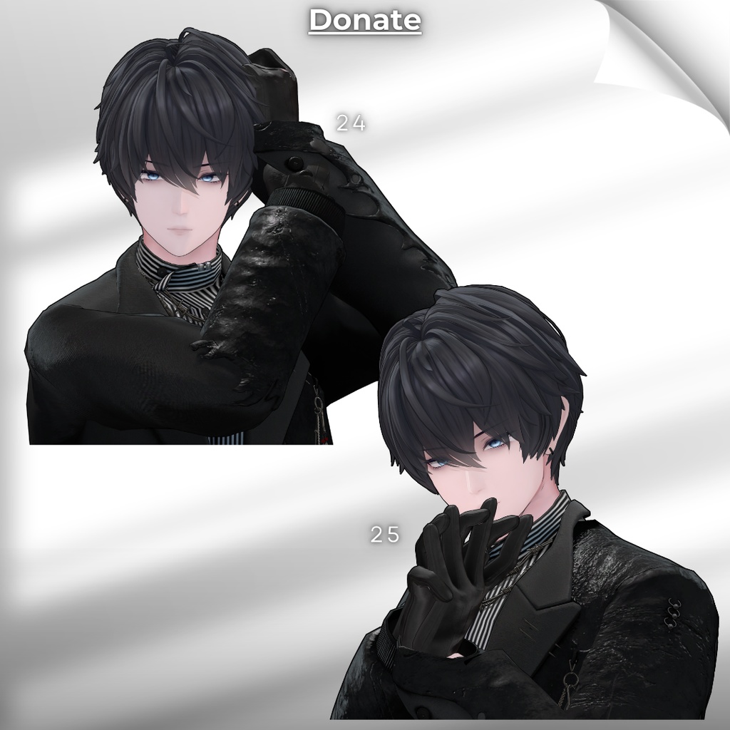 【無料/Free】撮影用ポーズ集 For 獏 Vol.2【支援版+5種】