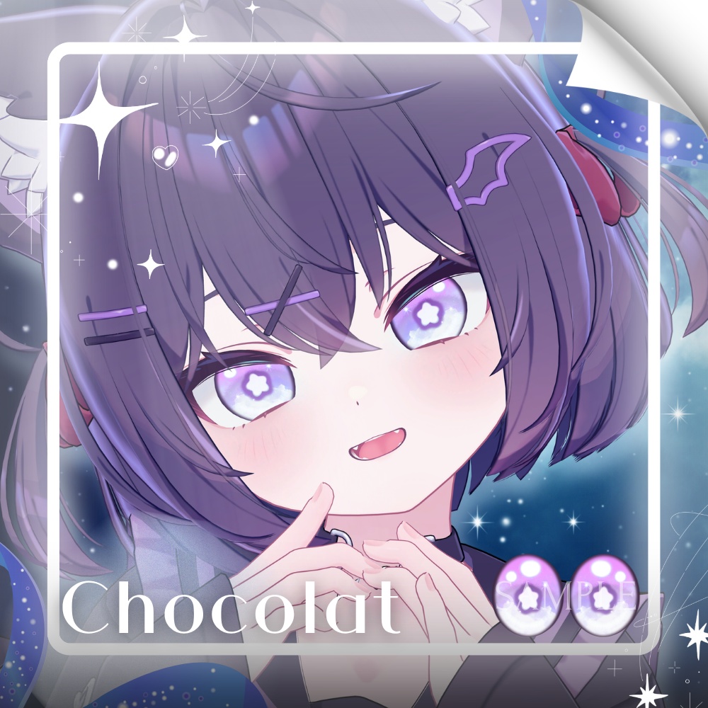 ✨無料版あり✨【8アバター対応】✦Starlit Night Eyes✦【29Color】