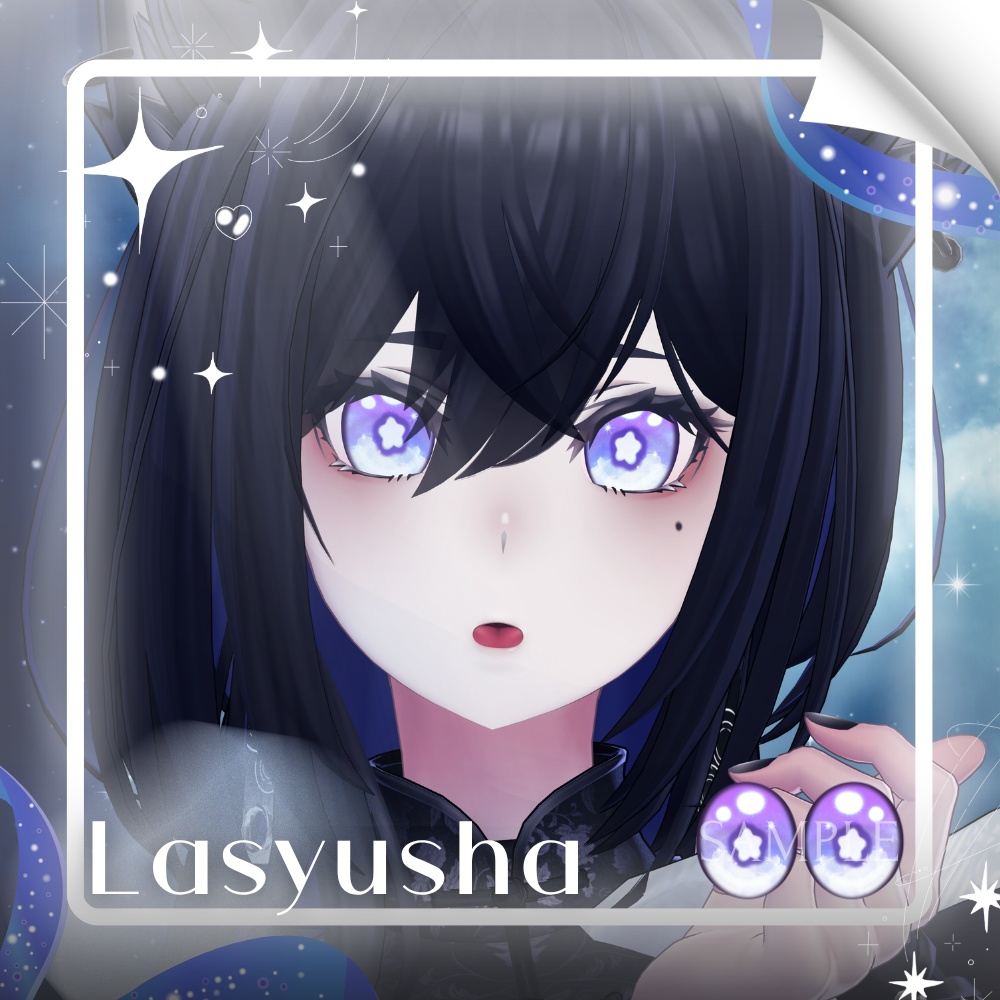 ✨無料版あり✨【8アバター対応】✦Starlit Night Eyes✦【29Color】