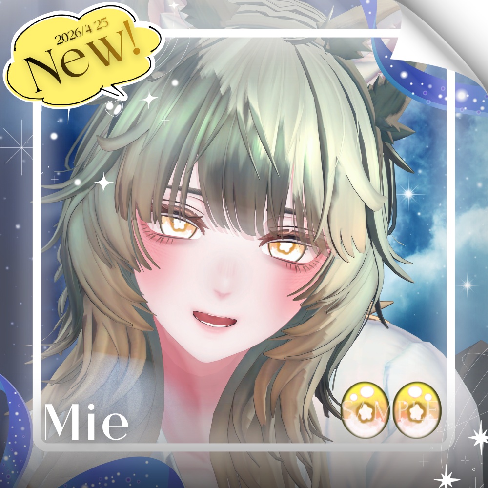 ✨無料版あり✨【8アバター対応】✦Starlit Night Eyes✦【29Color】
