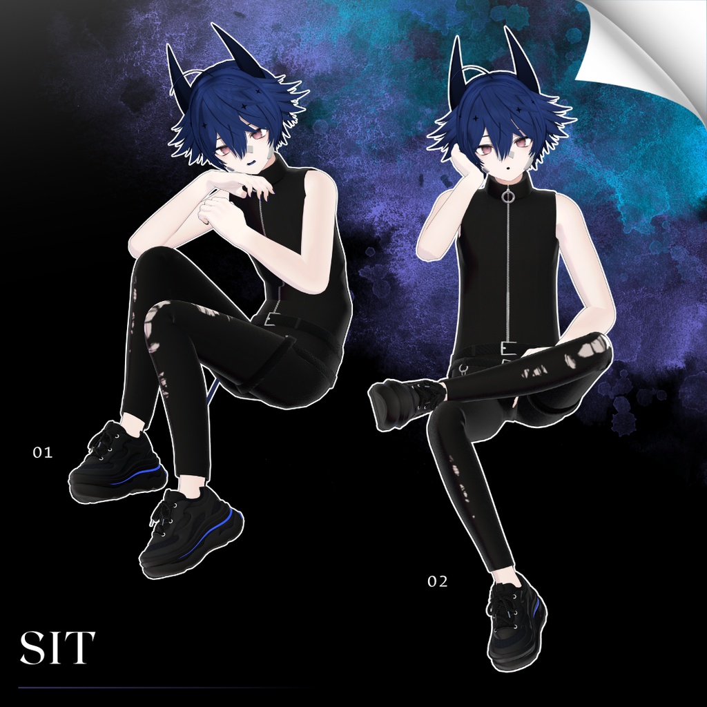 【無料/Free】撮影用ポーズ集 For Noiz:Re