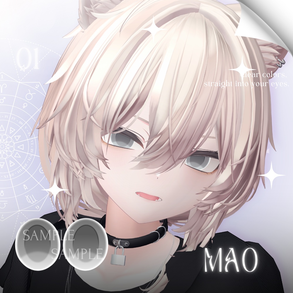 ✨無料版あり✨【10アバター対応】✦Pure Gradient Eyes✦【34Color】