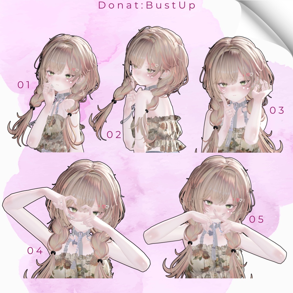 【無料版あり】撮影用ポーズ集 For MUMUS【全45種】