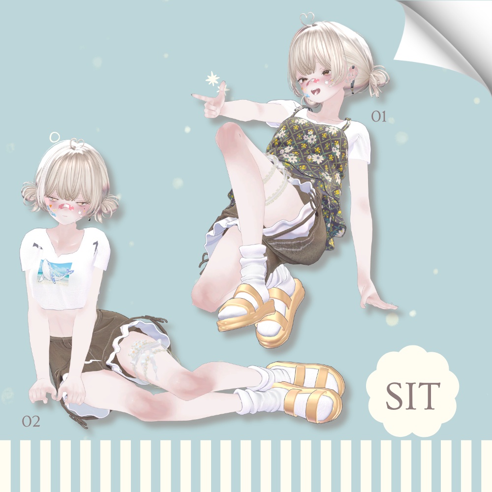 【無料版あり】撮影用ポーズ集 For MUMUS Vol.2【全20種】