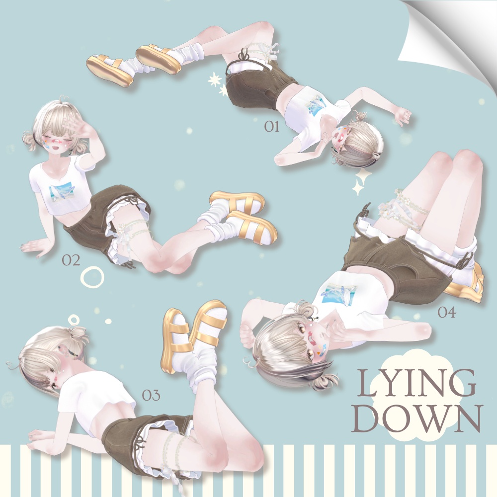 【無料版あり】撮影用ポーズ集 For MUMUS Vol.2【全20種】