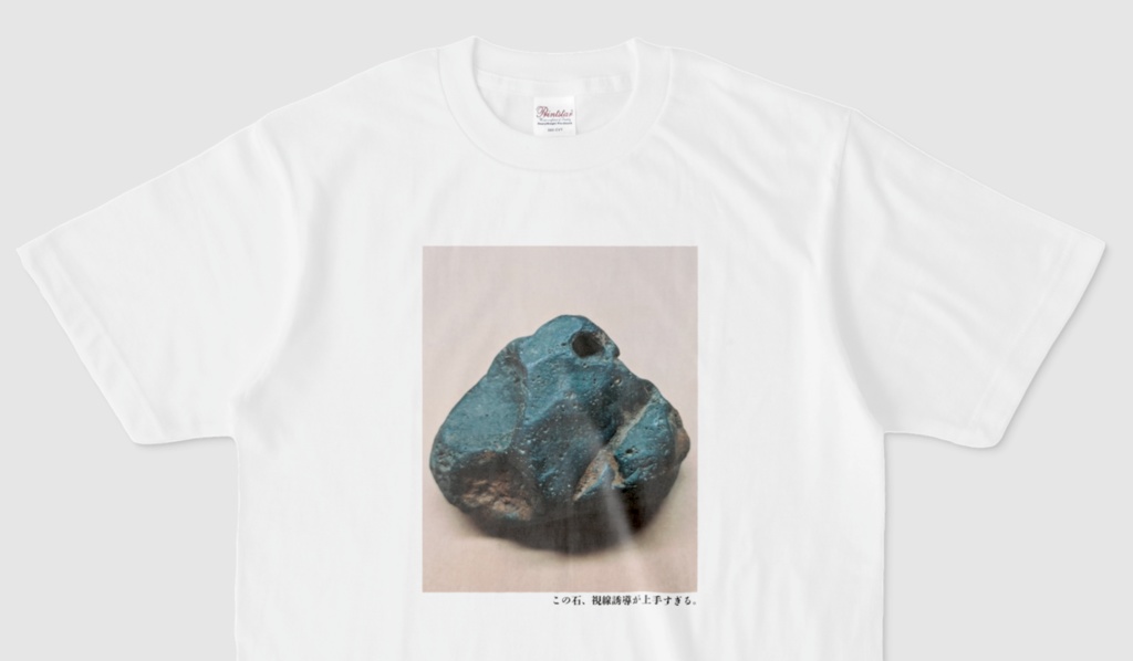 この石、視線誘導が上手すぎる。Tシャツ(第36回)