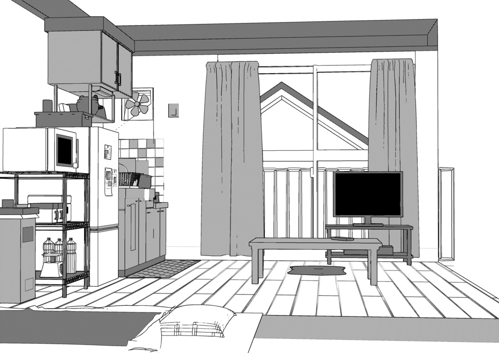 椎名ニキ 部屋 fbxデータ