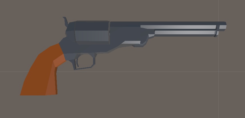 なんかローポリなリボルバー FBXのみ