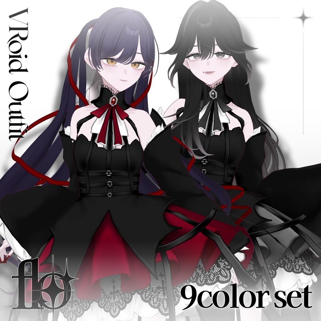 [#VRoid] Vampire Dress set