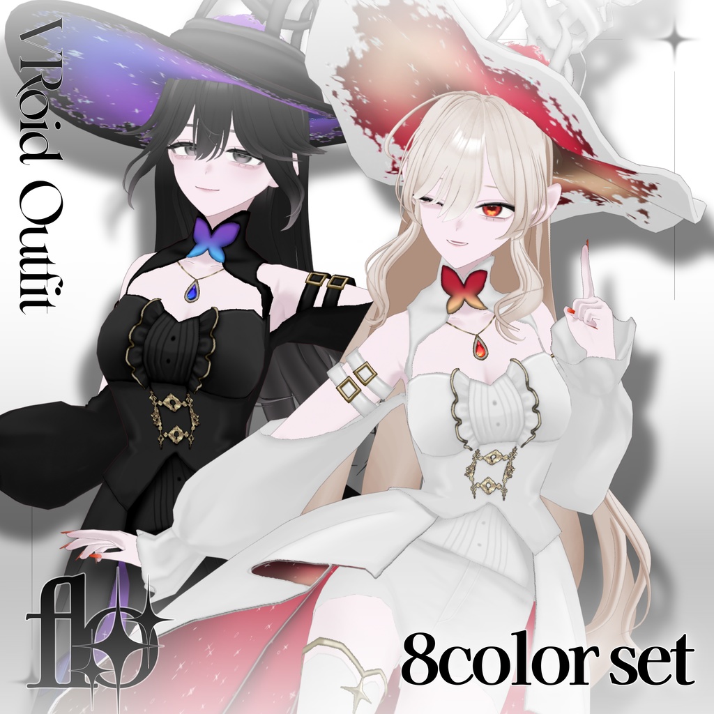 [#VRoid] Flame Witch set