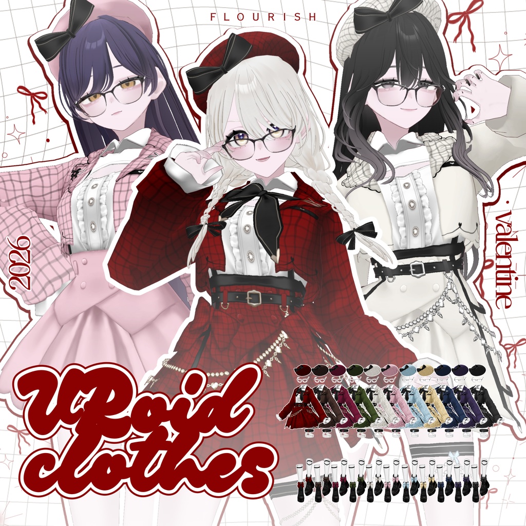 ✨️SALE✨️[#VRoid] Valentine 2026 set
