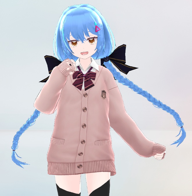 【VRMアバター】鬱ちゃん 女子高生アバター 3Dモデル(.vrm) VRChat/cluster対応
